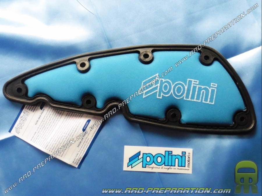 Filtre à air racing pour boite à air d'origine POLINI maxi-scooter PIAGGIO BEVERLY 350 et X10 350