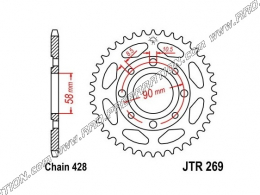 Corona 42 dientes en 428 SGR para DAELIM ROADSPORT, ROADWIN, DAYSTAR, HONDA CB... 125