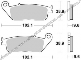 Pastillas de freno AP RACING para DAELIM ROADWIN, ROADSPORT, ROADSTAR, VT EVOLUTION, VS, DAYSTAR... 125