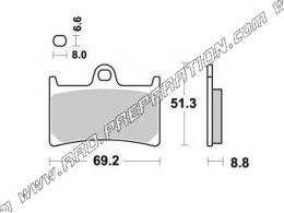 Pastillas de freno delanteras AP RACING para YAMAHA MT 07, FZ6 FAZER, R6...