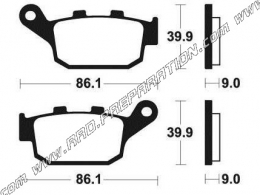 Pastillas de freno traseras AP RACING para HONDA AFRICA TWIN, KAWASAKI Z800, SUZUKI GLADIUS...