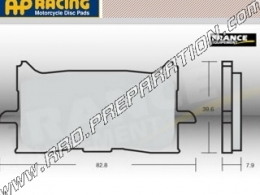 AP RACING front brake pads for HONDA AFRICA TWIN 1000