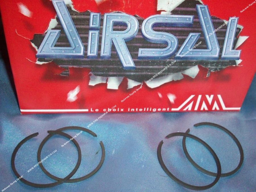 Set of 2 segments Ø40mm by 1.5mm for kit 50cc AIRSAL T3 air Original type on Peugeot 103