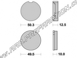 Pastillas de freno delanteras / traseras AP RACING para KAWASAKI S3A, H2, Z1, SUZUKI GT LE MANS 750...