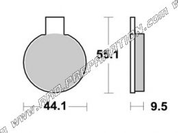 Pastillas de freno delanteras / traseras AP RACING para NORTON COMMANDO 850