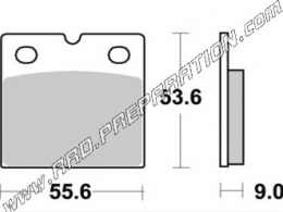 Pastillas de freno delanteras / traseras AP RACING para BMW RGS 800, DUCATI SPORT 750, MOTO GUZZI CALIFORNIA 1100...