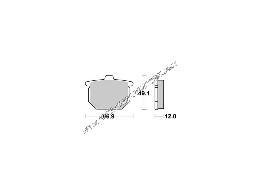 AP RACING front - rear brake pads for HONDA CB SS 750, GOLD WING 1000