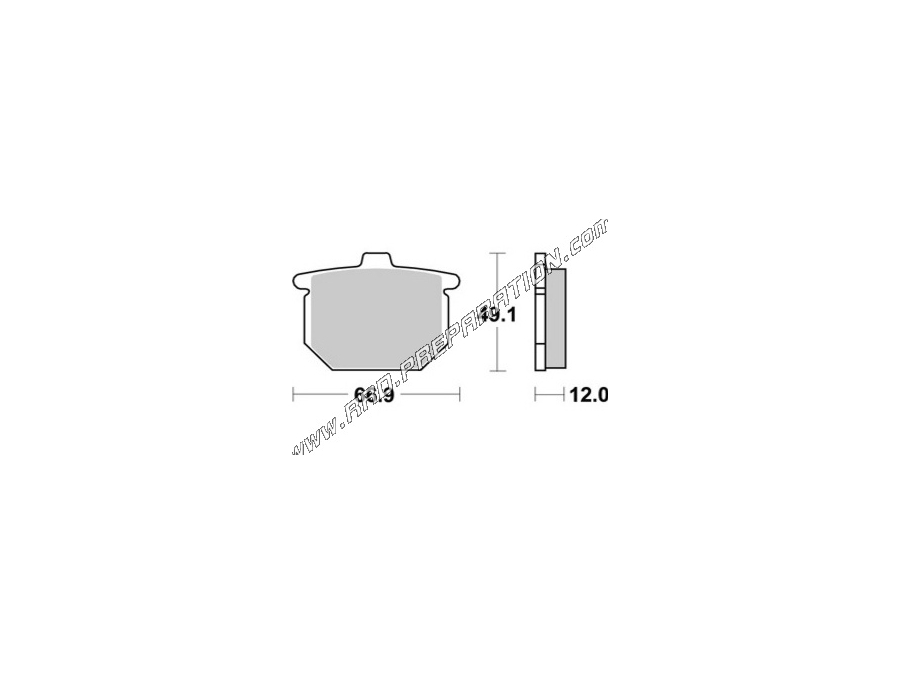 Pastillas de freno delanteras - traseras AP RACING para HONDA CB SS 750, GOLD WING 1000