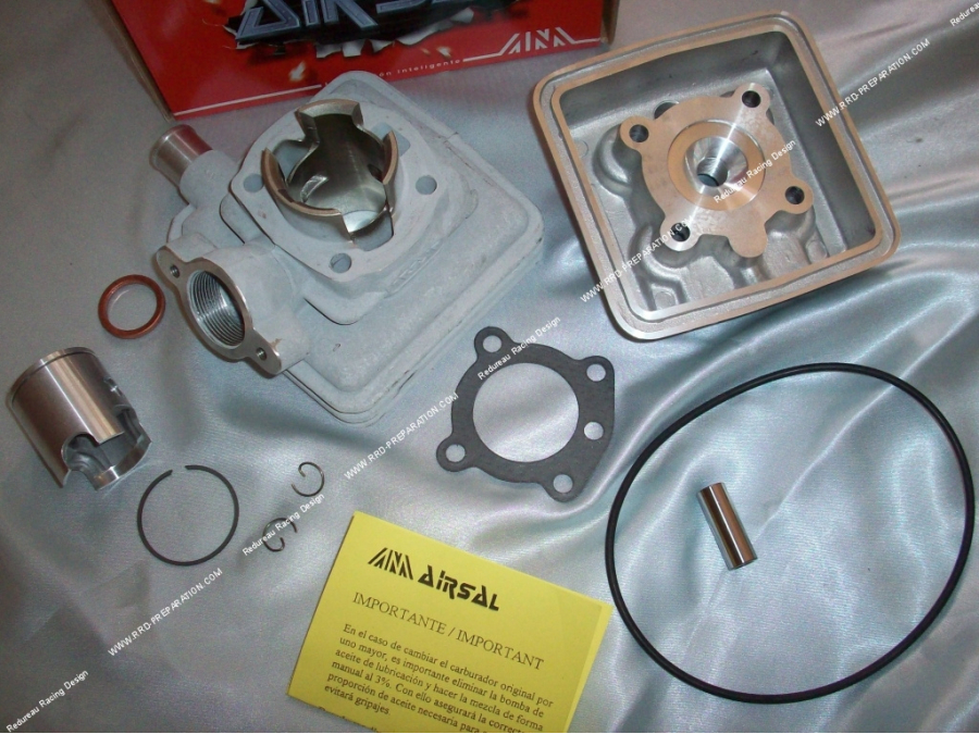 50cc liquid aluminum kit with AIRSAL T3 cylinder head for Peugeot 103, fox & Honda wallaroo