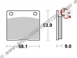 Pastillas de freno delanteras - traseras AP RACING para KAWASAKI Z500, Z1000, SUZUKI GSX 250, 400, GS, GV...