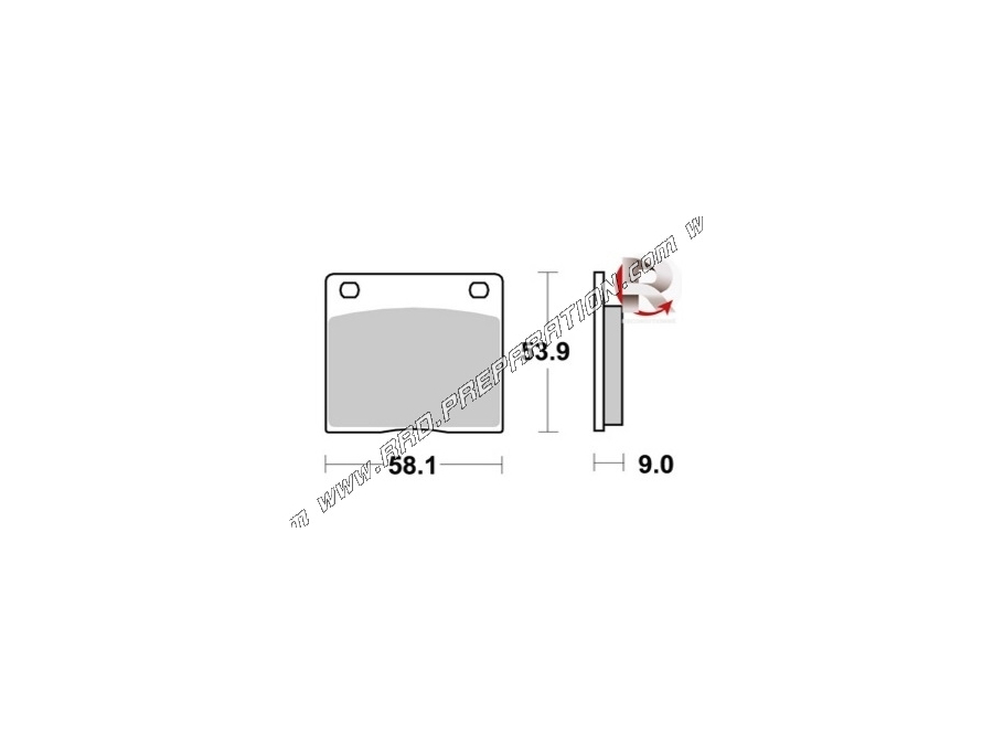 AP RACING front - rear brake pads for KAWASAKI Z500, Z1000, SUZUKI GSX 250, 400, GS, GV...