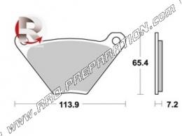 Pastillas de freno delanteras - traseras AP RACING para HARLEY DAVIDSON XLCH, FL POLICE, ELECTRA GLIDE, SUPER GLIDE, LOW RIDER..