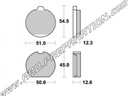 Pastillas de freno delanteras - traseras AP RACING para KAWASAKI KZ B1 B4 750, 900, 1000 de 1976