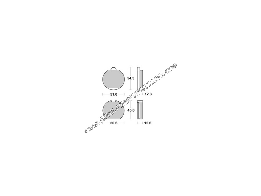 Pastillas de freno delanteras - traseras AP RACING para KAWASAKI KZ B1 B4 750, 900, 1000 de 1976