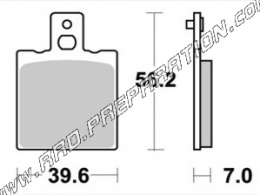 Pastillas de freno AP RACING OFF ROAD delanteras / traseras para APRILIA , BETA, MONTESA, SWM desde 1989