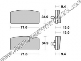 AP RACING front - rear brake pads for BMW R60, R80, R75, R100 RS, RT... from 1976