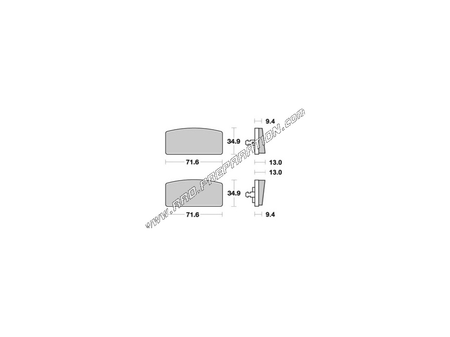 AP RACING front - rear brake pads for BMW R60, R80, R75, R100 RS, RT... from 1976