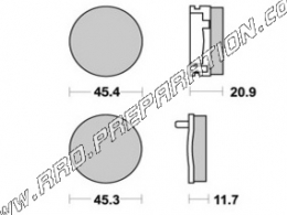 AP RACING brake pads front - rear for HONDA CB 200 from 1974 to 1979