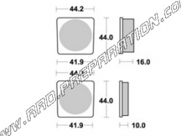 AP RACING front - rear brake pads for KAWASAKI KH 90, 100, KZ 400, Z CUSTOM from 1978