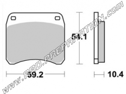 Plaquettes de frein AP RACING avant - arrière pour TRIUMPH BONNEVILLE, TR65 THUNDERBIRD, TIGER TRAIL, TRIDENT, TSS, TSX 750