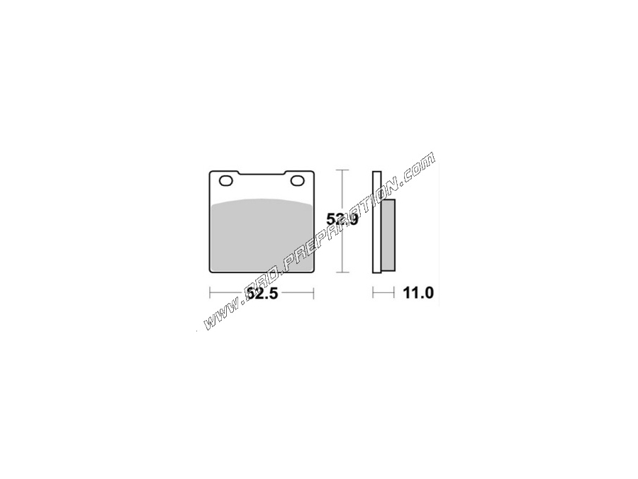 AP RACING front - rear brake pads for HONDA RSZ, CUSTOM, KAWK, CHOPPER... from 1978