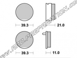 Pastillas de freno delanteras - traseras AP RACING para HONDA CB 100, CB TWIN 125 de 1978