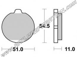 AP RACING front - rear brake pads for KAWASAKI 1300 TOURING from 1979