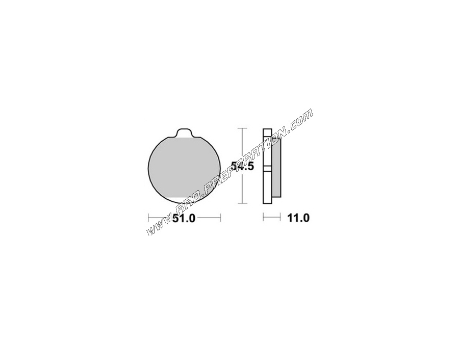 AP RACING front - rear brake pads for KAWASAKI 1300 TOURING from 1979