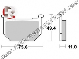 AP RACING front - rear brake pads for SUZUKI GN, GNX, GN T, GSX F, MADURA ... from 1979