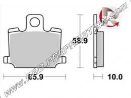 AP RACING front - rear brake pads for YAMAHA RD 300, RD 350, XJ 400 from 1980
