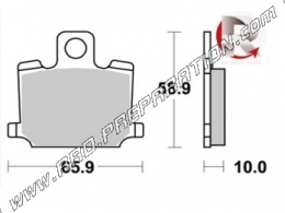 Plaquettes de frein AP RACING avant - arrière pour YAMAHA RD 300, RD 350, XJ 400 à partir de 1980