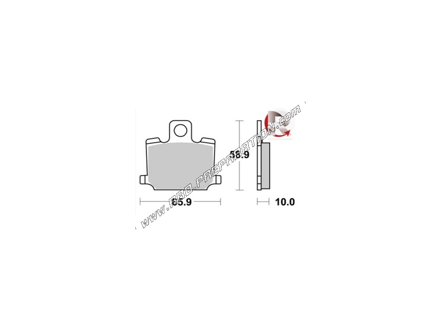 AP RACING front - rear brake pads for YAMAHA RD 300, RD 350, XJ 400 from 1980