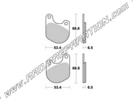 Pastillas de freno delanteras - traseras AP RACING para HARLEY DAVIDSON XLCH, FL POLICE, ELECTRA GLIDE, SUPER GLIDE, LOW RIDER..