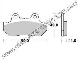 Plaquettes de frein AP RACING avant pour HONDA XLV TRANSALP 600 et NS R 500 à partir de 1985