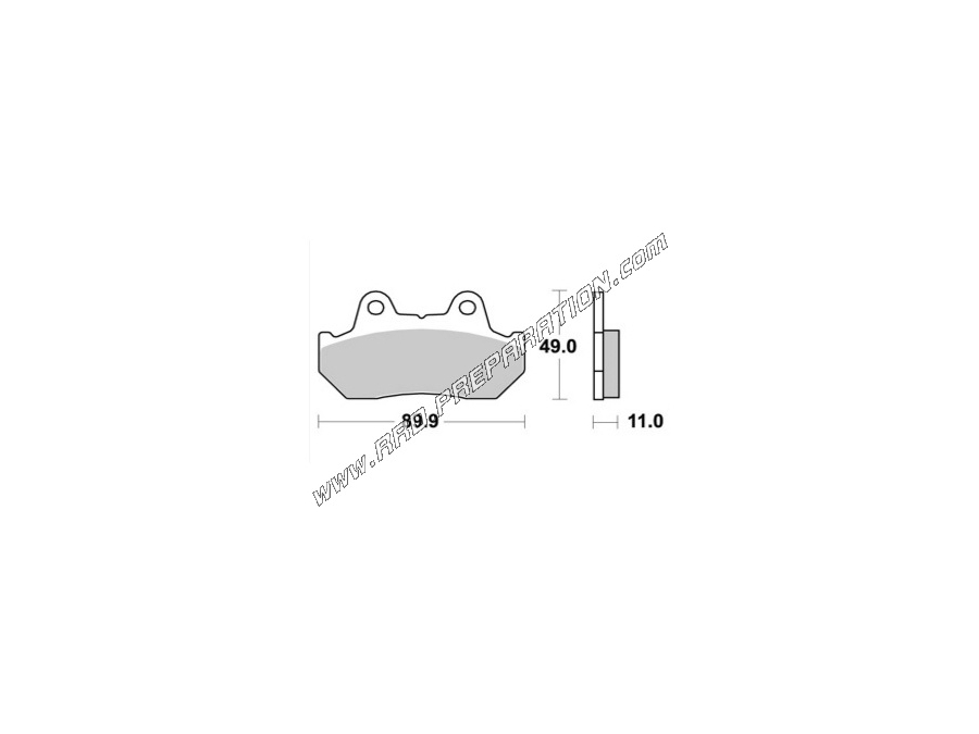 AP RACING front brake pads for HONDA XLV TRANSALP 600 and NS R 500 from 1985