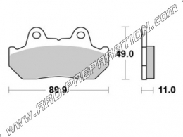 Pastillas de freno traseras AP RACING para HONDA CBR 600, VFR, GOLD WING, NS R 400, 500 de 1985