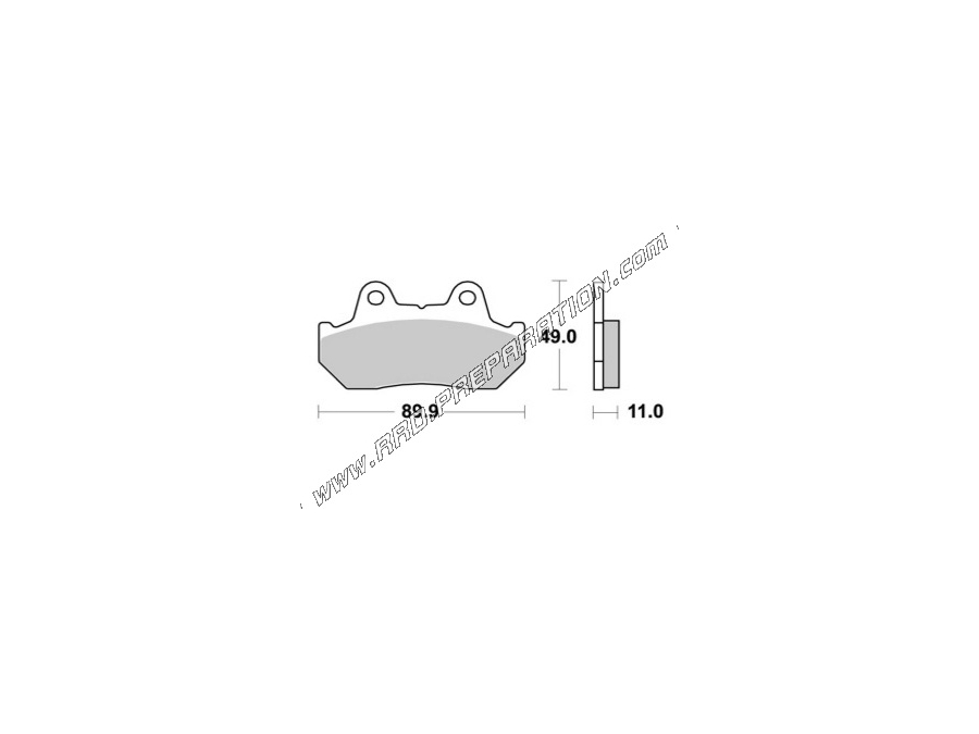 Pastillas de freno traseras AP RACING para HONDA CBR 600, VFR, GOLD WING, NS R 400, 500 de 1985