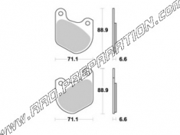 Pastillas de freno delanteras - traseras AP RACING para HARLEY DAVIDSON XLCH, FLH, ELECTRA GLIDE, FLT, SPORTSTER...