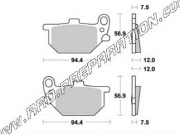 Pastillas de freno delantero - trasero AP RACING para YAMAHA RD, GX, XS, XJ 250, 400, 650, 700, 850, 920, 1100...desde 1979