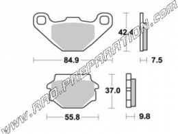 AP RACING front brake pads for KAWASAKI GPZ S 500 from 1989 to 1992