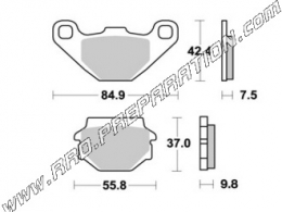 Pastillas de freno delanteras AP RACING para KAWASAKI GPZ S 500 de 1989 a 1992