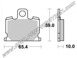 Pastillas de freno delanteras - traseras AP RACING para YAMAHA RD, GX, XS, XJ, MAXIM, MIDNIGHT, VIRAGO... desde 1981