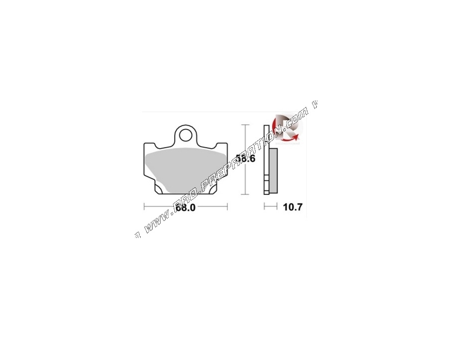 brake pads AP RACING front - rear YAMAHA RZ, DT, RX, butch, XJ, XT, TENERE, XV, from 1981