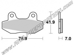 Pastillas de freno delanteras - traseras AP RACING para HYO-SUNG GPS, GT, GV, RT, XRX, KYMCO, SASH, SYM, CAGIVA MITO...