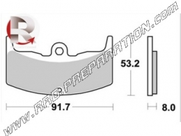 Pastillas de freno delantero - trasero AP RACING para HONDA VFR, CBX, VT, 250, 400, 500, 650...desde 1981