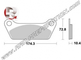 Pastillas de freno delanteras y traseras AP RACING para HARLEY DAVIDSON FLH ELECTRA GLIDE, CLASSIC, HERITAGE, FLT... de 1980