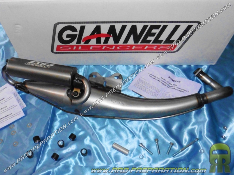 Giannelli Giannelli Pot D'Échappement Complet Approuvé Extra V2 Aprilia Sr 50 Kat 2003 