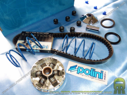 Variateur POLINI HI SPEED (vario + ressort, courroie, …) pour scooter PIAGGIO, GILERA 50cc (Runner, Stalker, NRG, Typhoon...)