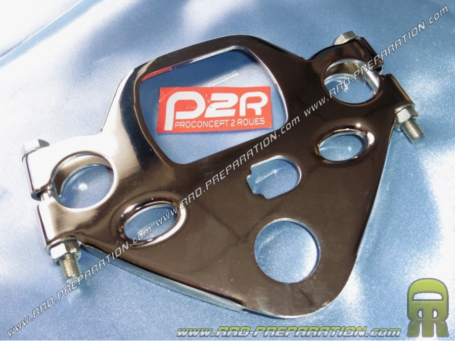 Upper fork plate for PEUGEOT 103 MVL in chrome color