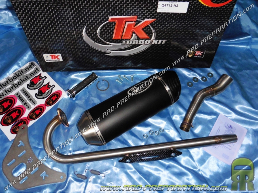 exhaust line TURBO KIT QUAD OVAL TK H2 for KYMCO KXR, MXU, MAXXER, 250 and 300cc MONGOOS